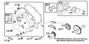 Crankcase Cover Cam Diagram and Parts List for 252416-0734-01  Briggs and Stratton Engine
